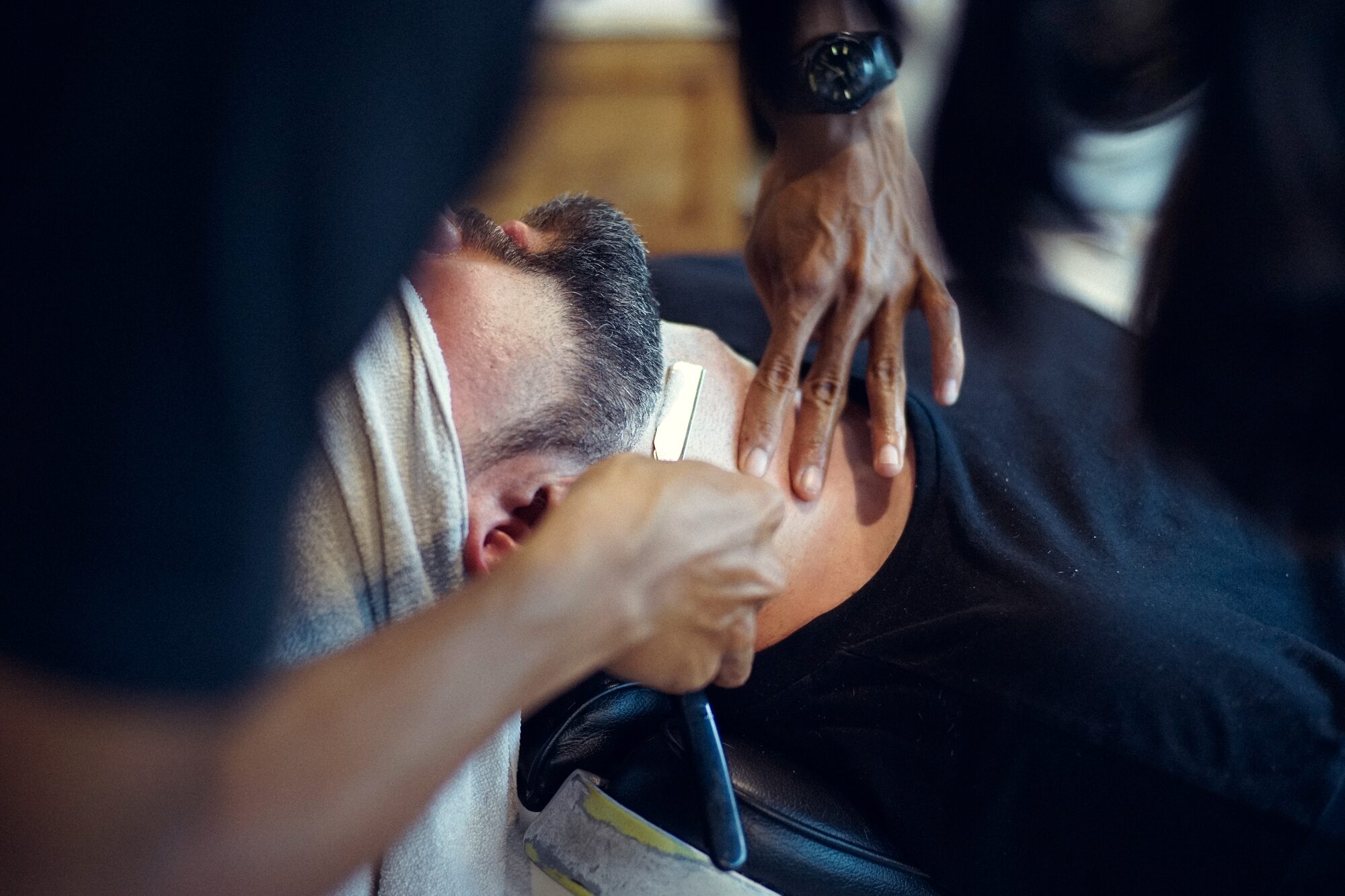 Precision barber work at Black Turtle Salon